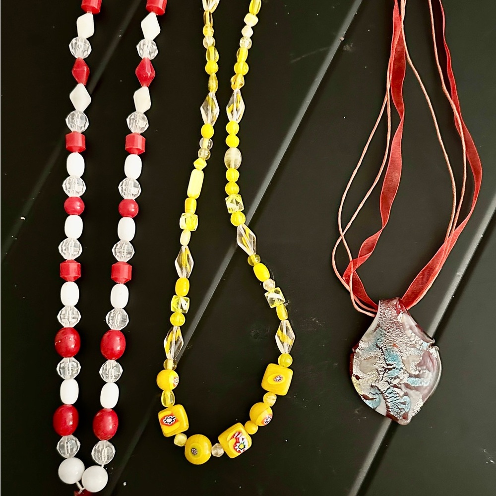 Colorful Beaded Necklace Set